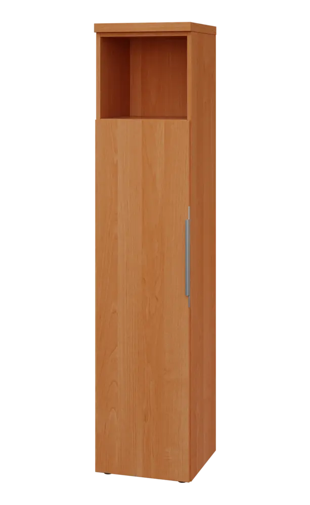 SIN 5 - 4DN kancelářská skříň, 1-dveřová/nika, levá, 1820x400x400, olše jantar